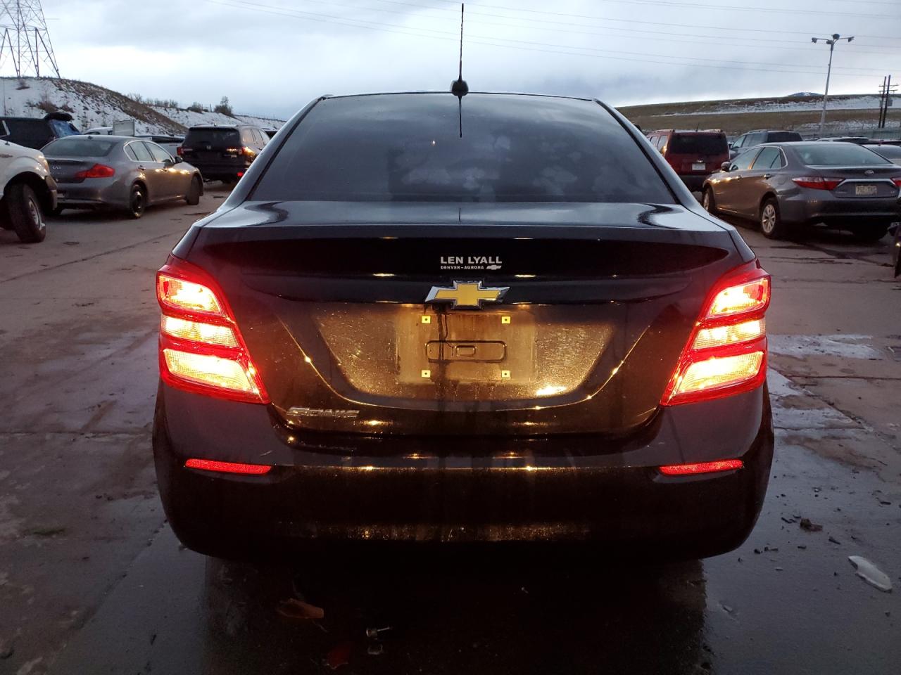 2017 Chevrolet Sonic VIN 1G1JB5SH9H4136901 Copart auction photo, side damage thumbnail 6