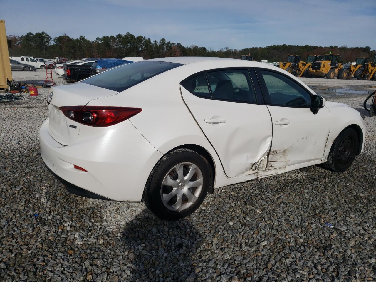 2016 Mazda 3 VIN 3MZBM1T70GM322475 Copart auction photo, side / front end damage thumbnail 3