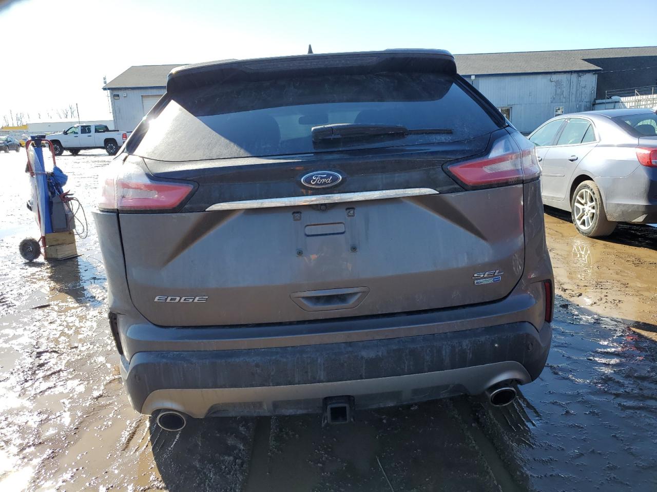 2019 Ford Edge VIN 2FMPK4J93KBB48718 Copart auction photo, front end / side damage thumbnail 6