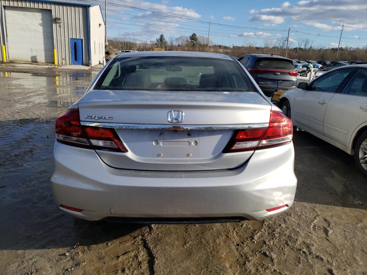 2013 Honda Civic VIN 2HGFB2F85DH534806 Copart auction photo, front end / rear end damage thumbnail 6
