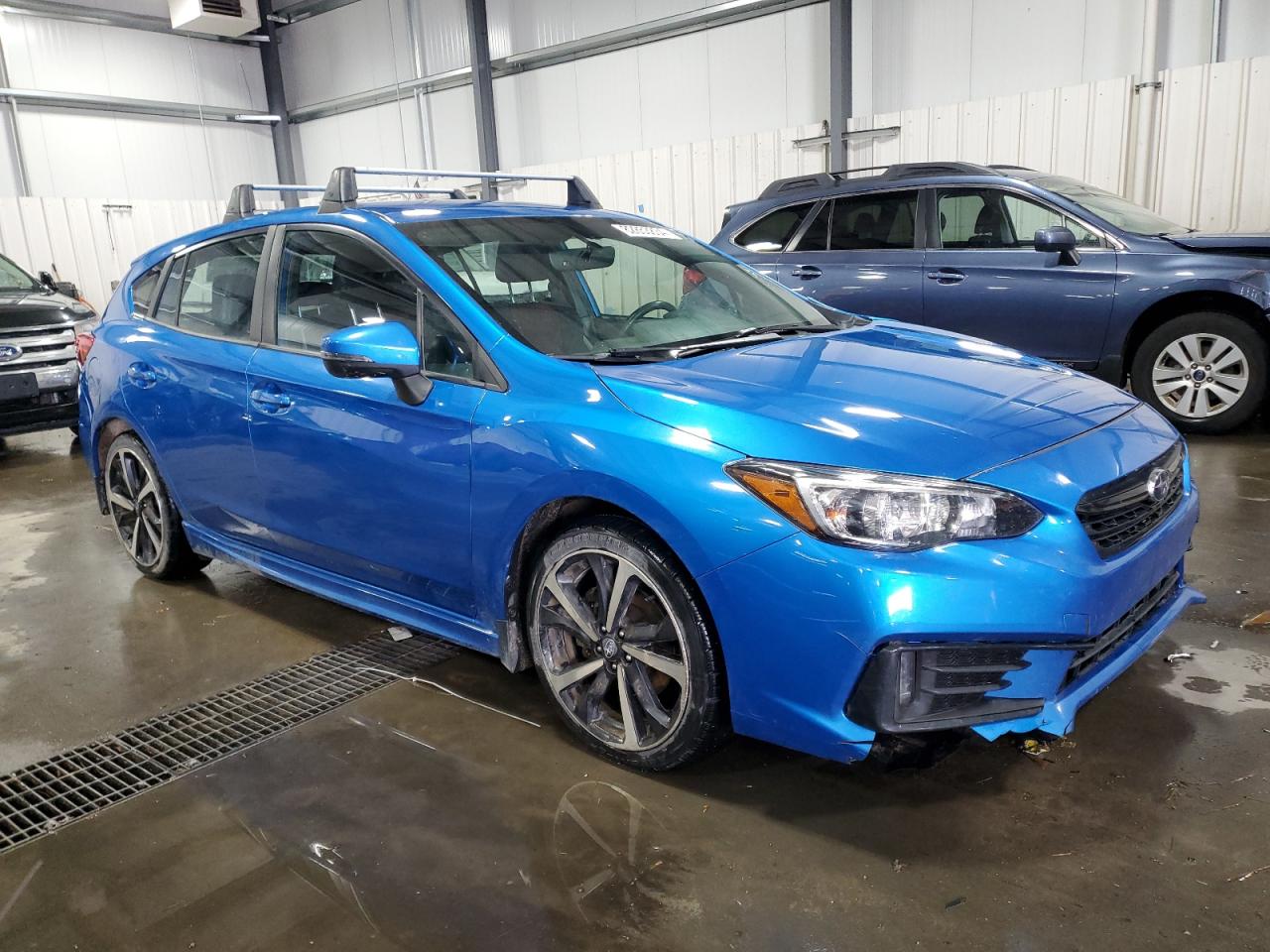 2020 Subaru Impreza VIN 4S3GTAJ67L1722384 Copart auction photo, front end / side damage thumbnail 4