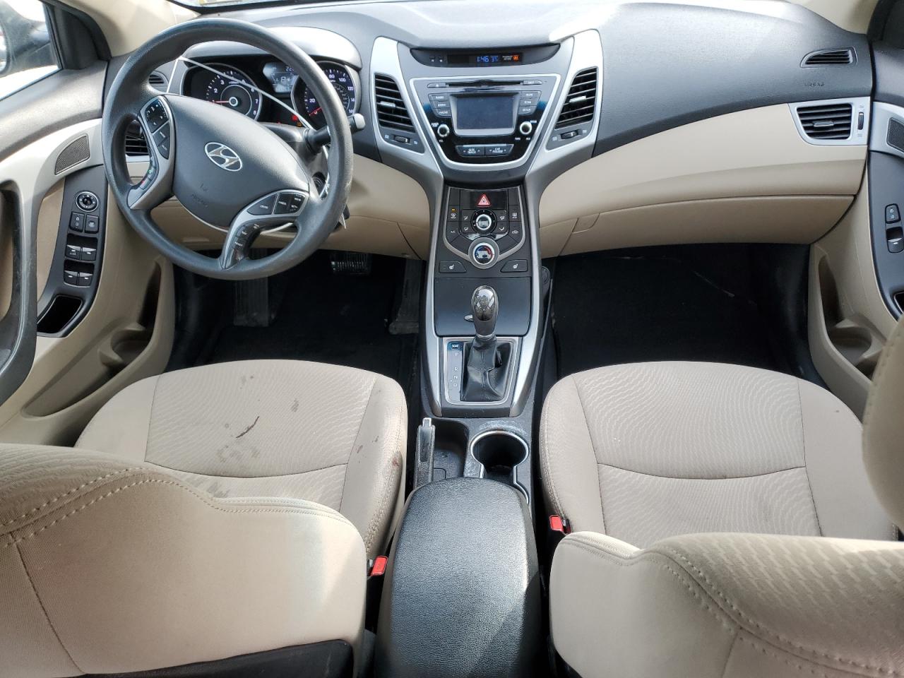 2014 Hyundai Elantra VIN 5NPDH4AEXEH475029 Copart auction photo, front end damage thumbnail 8