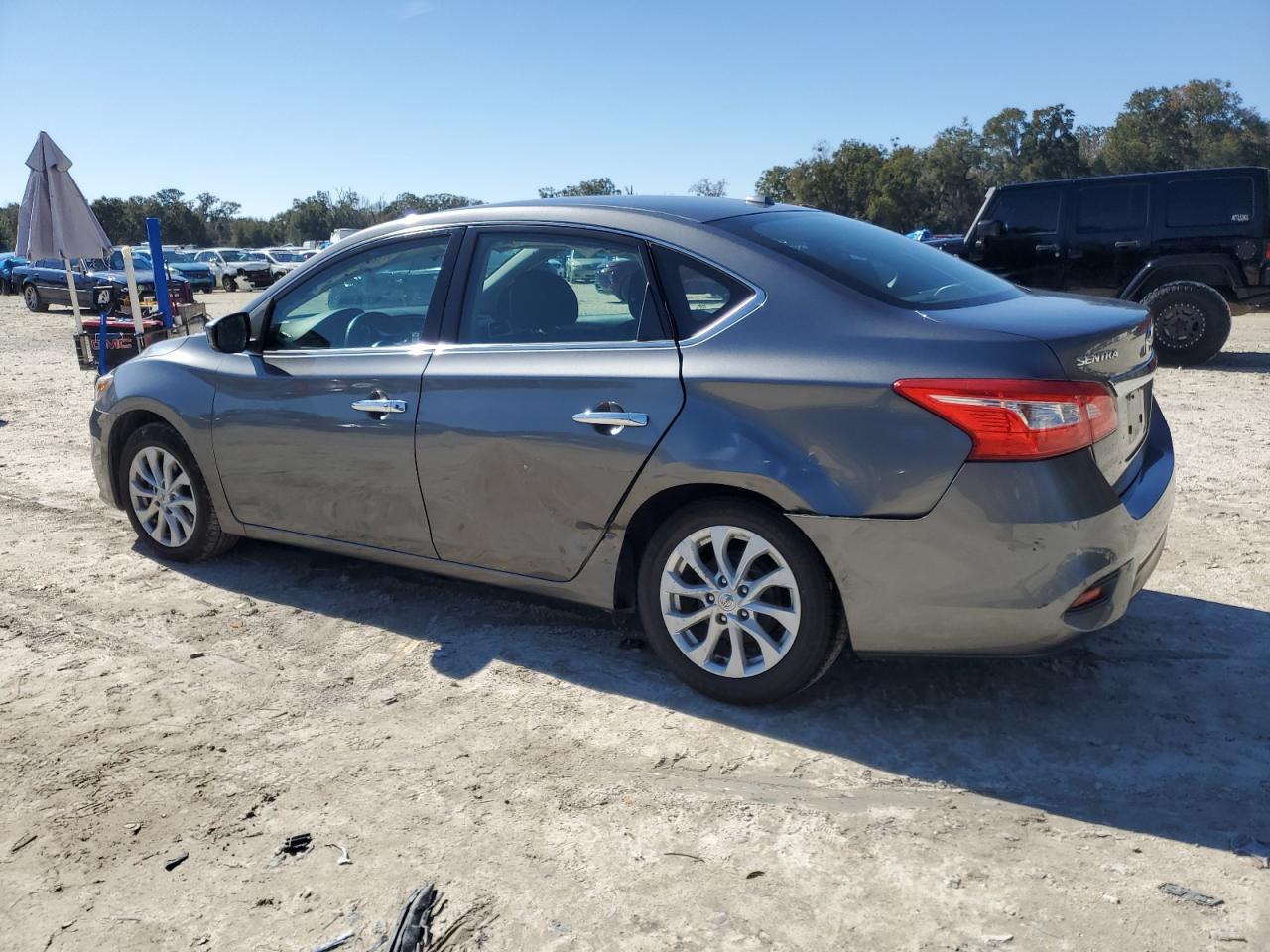 2019 Nissan Sentra VIN 3N1AB7AP5KY284126 Copart auction photo, rear end / side damage thumbnail 2