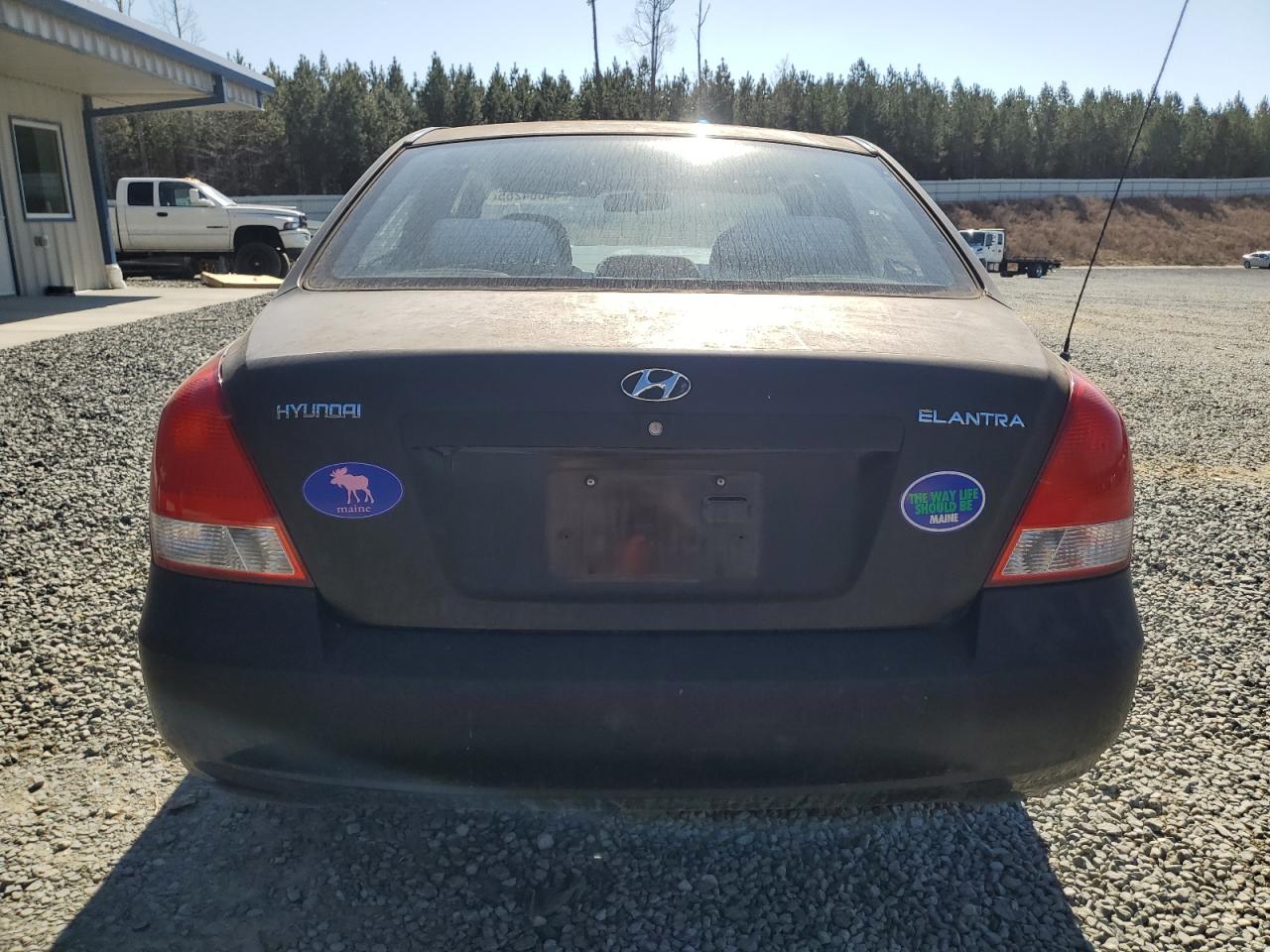 2003 Hyundai Elantra VIN KMHDN45D03U680268 Copart auction photo, front end / side damage thumbnail 6