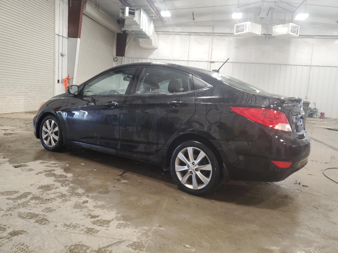2014 Hyundai Accent VIN KMHCU4AE5EU620258 Copart auction photo, mechanical damage thumbnail 2