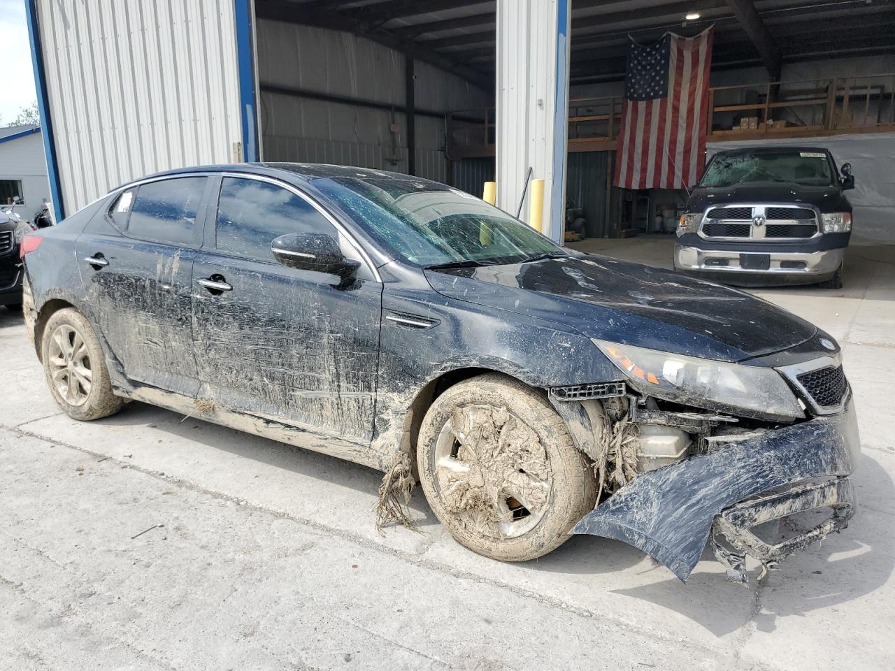 2012 KIA Optima VIN 5XXGN4A7XCG035022 Copart auction photo, all over / undercarriage damage thumbnail 4