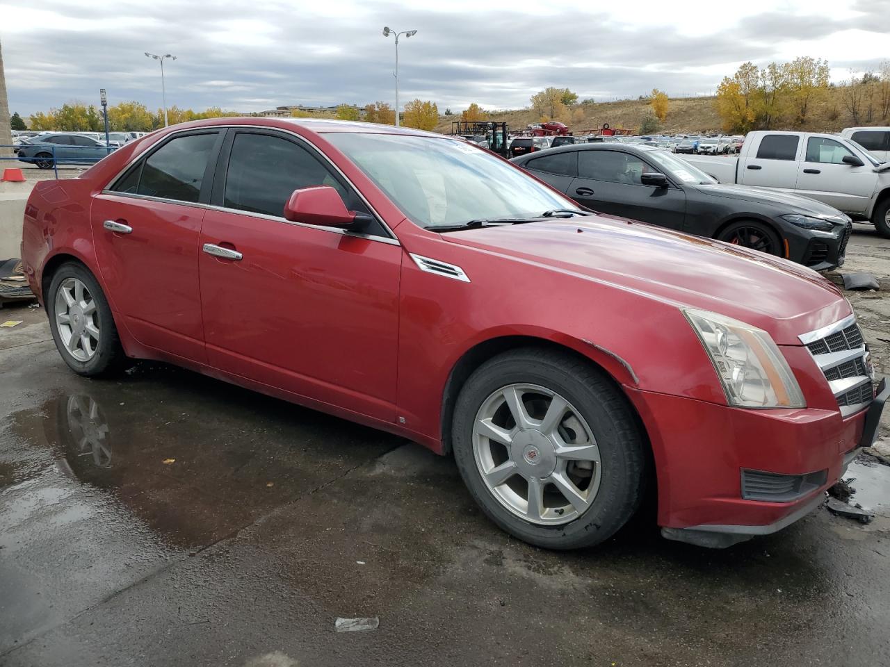 2009 Cadillac CTS VIN 1G6DG577490164297 Copart auction photo, side / rear end damage thumbnail 4