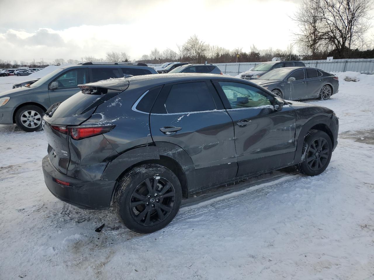 2024 Mazda CX-30 VIN 3MVDMBDYXRM646995 Copart auction photo, front end / undercarriage damage thumbnail 3