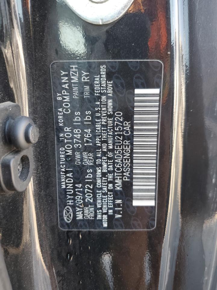 2014 Hyundai Veloster VIN KMHTC6AD5EU215720 Copart auction photo, front end / minor dent/scratches damage thumbnail 12