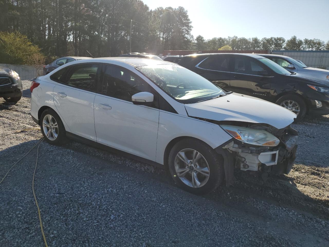 2013 Ford Focus VIN 1FADP3F2XDL361267 Copart auction photo, front end / mechanical damage thumbnail 4