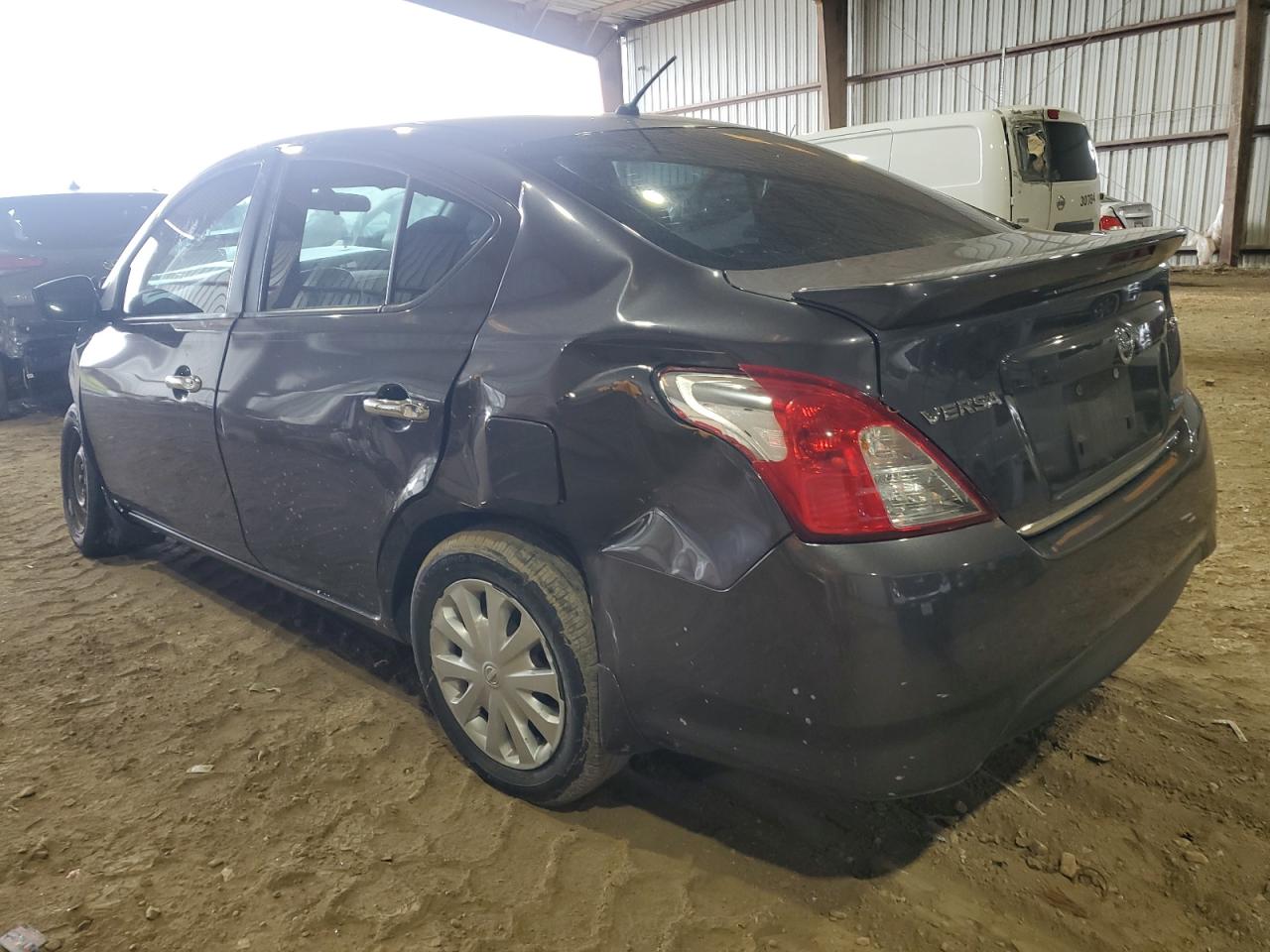 2015 Nissan Versa VIN 3N1CN7AP7FL954701 Copart auction photo, front end / side damage thumbnail 2