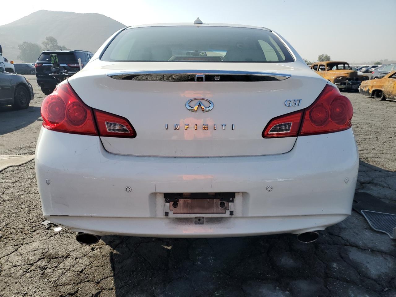 2013 Infiniti G VIN JN1CV6AP2DM726232 Copart auction photo, front end damage thumbnail 6