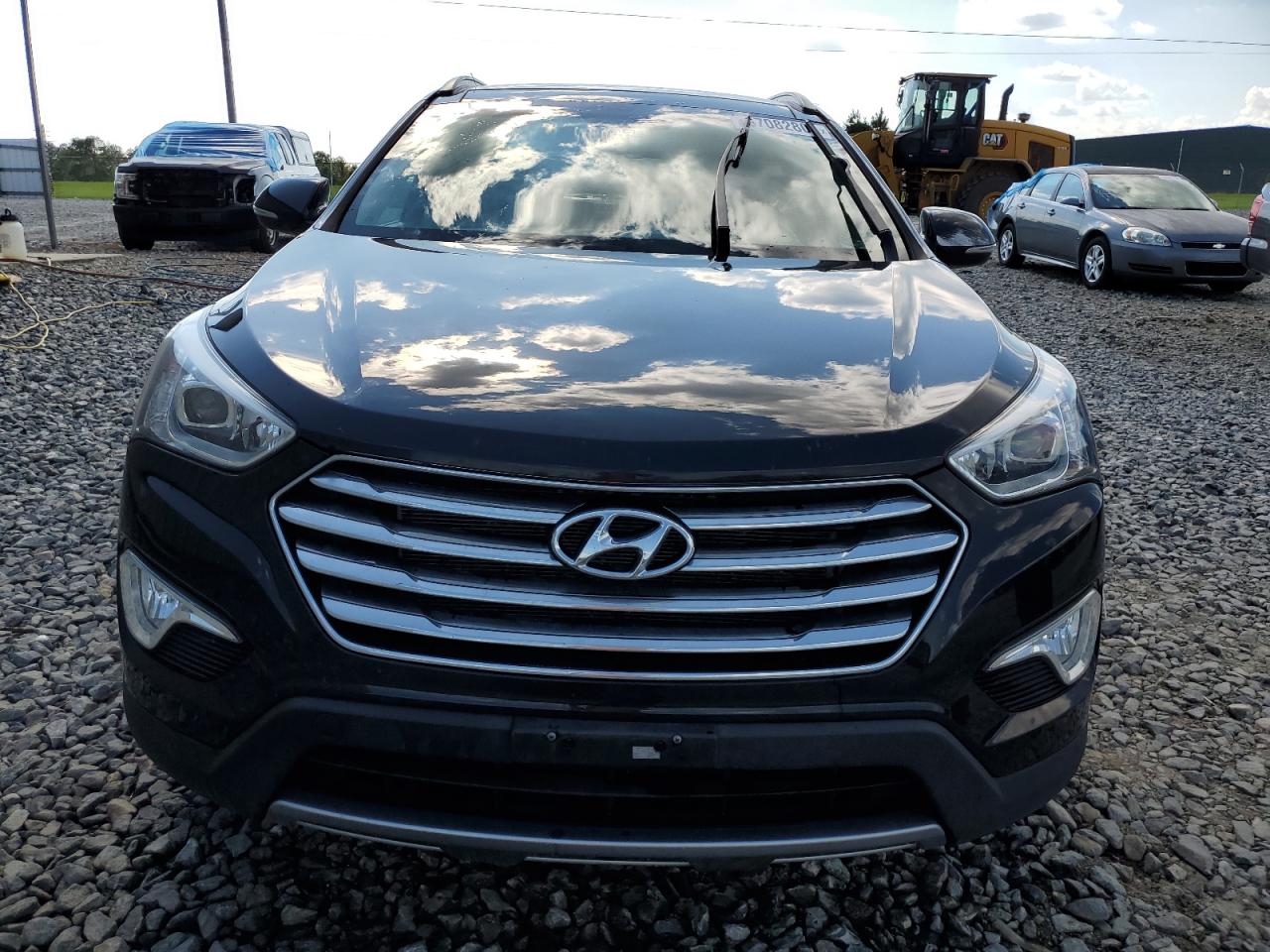 2014 Hyundai Santa Fe VIN KM8SRDHF8EU076589 Copart auction photo, all over damage thumbnail 5