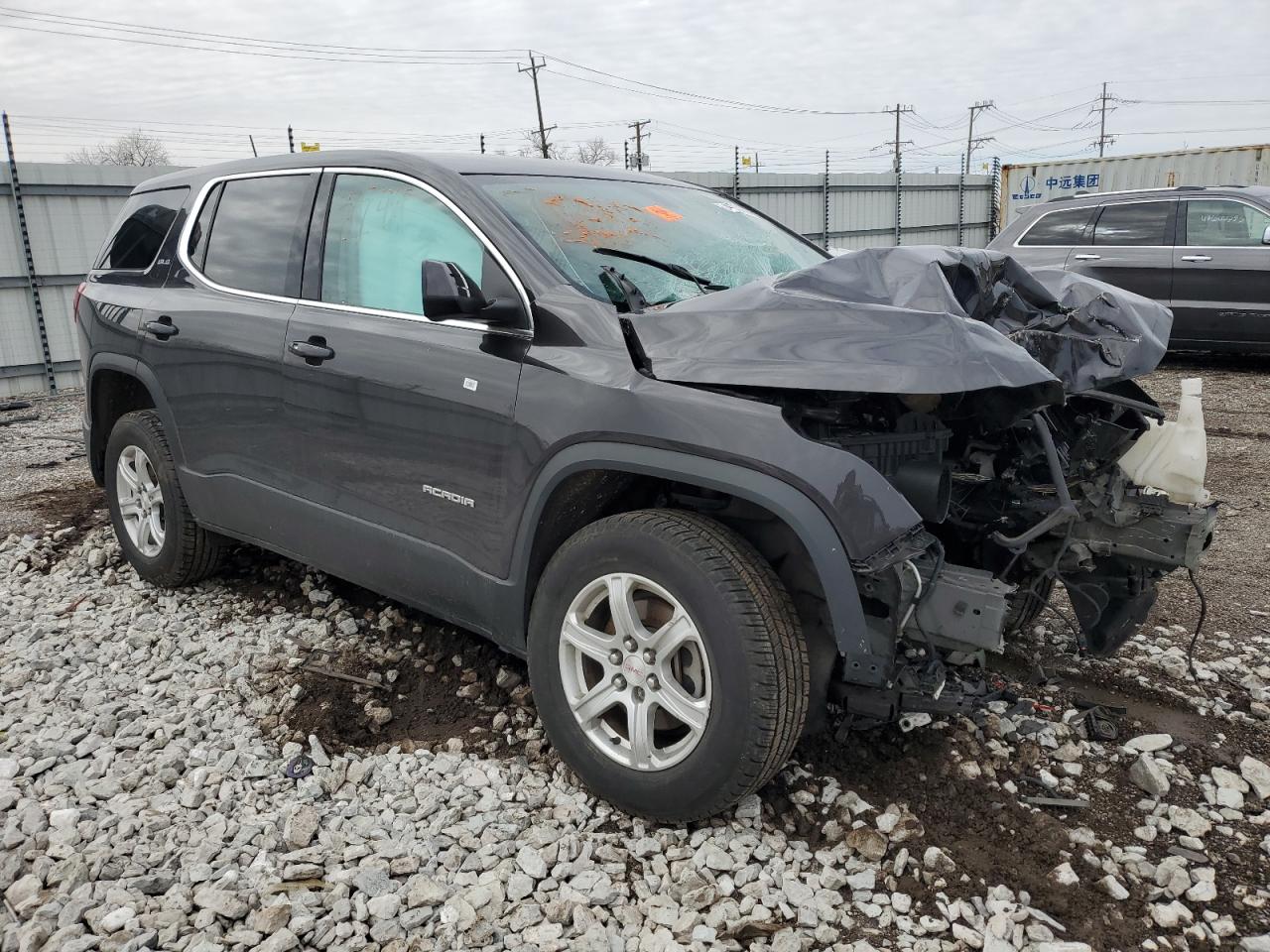 2017 GMC Acadia VIN 1GKKNKLA8HZ231878 Copart auction photo, all over damage thumbnail 4