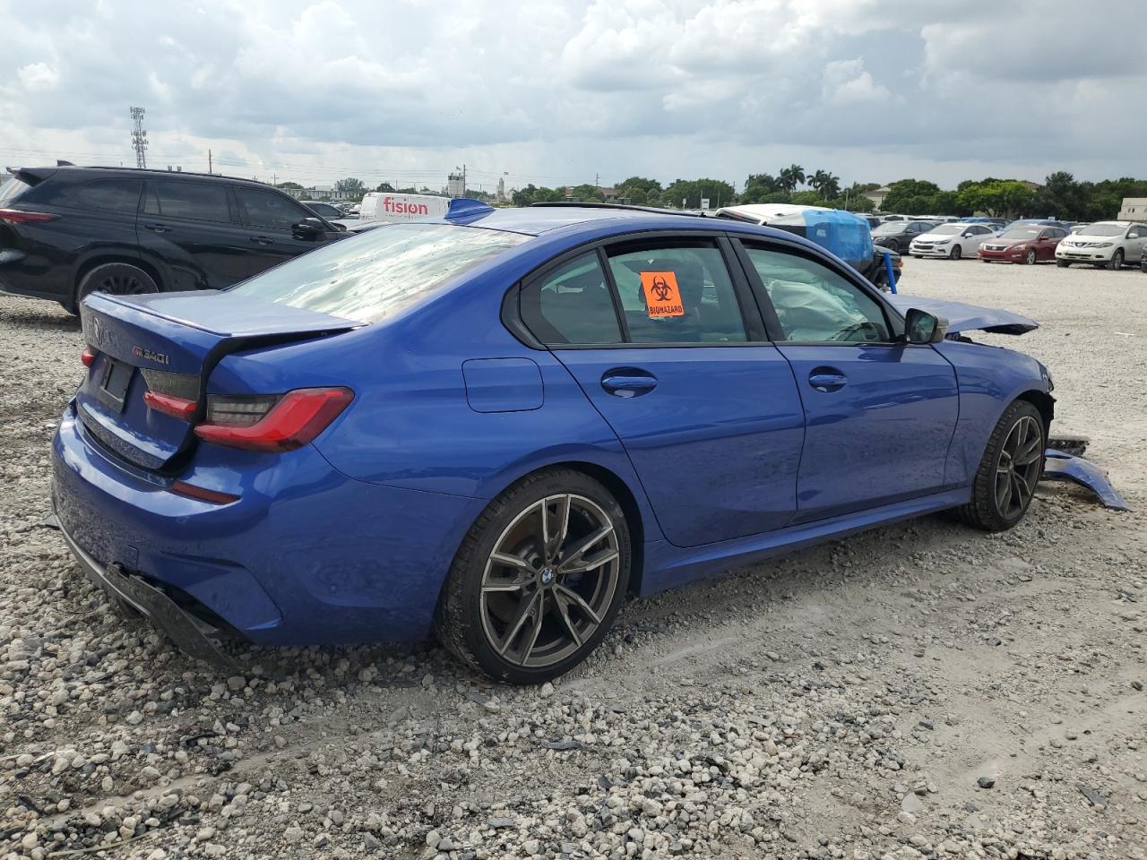 2020 BMW M3 VIN 3MW5U7J03L8B29181 Copart auction photo, all over damage thumbnail 3