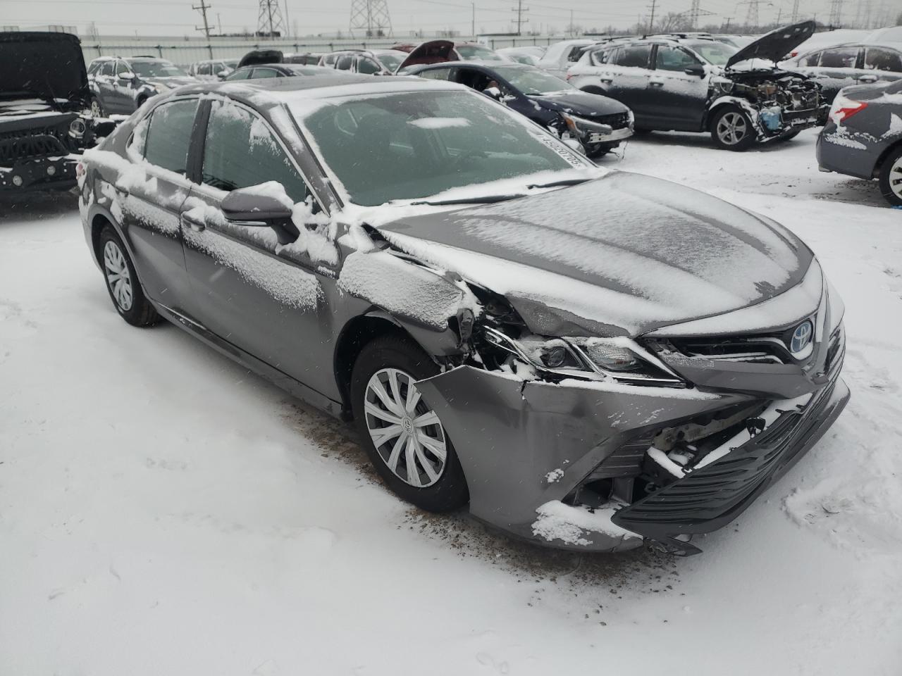 2020 Toyota Camry VIN 4T1E31AK4LU519449 Copart auction photo, front end / side damage thumbnail 4