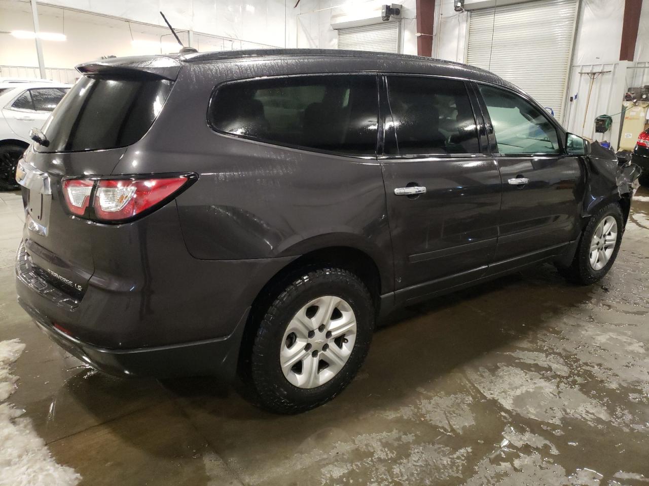 2015 Chevrolet Traverse VIN 1GNKVFKD2FJ299174 Copart auction photo, front end / side damage thumbnail 3