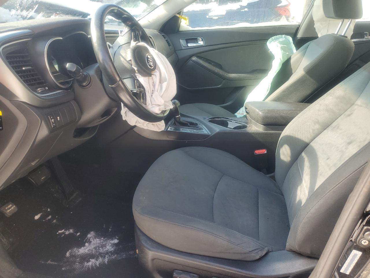 2014 KIA Optima VIN KNAGM4AD7E5074695 Copart auction photo, side / front end damage thumbnail 7