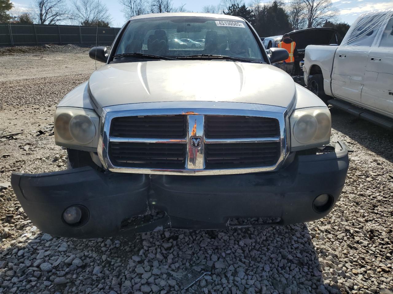 2007 Dodge Dakota VIN 1D7HE22K37S177922 Copart auction photo, front end damage thumbnail 5