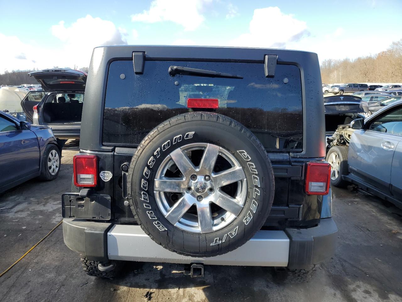2013 Jeep Wrangler VIN 1C4BJWEG8DL602972 Copart auction photo, front end / side damage thumbnail 6