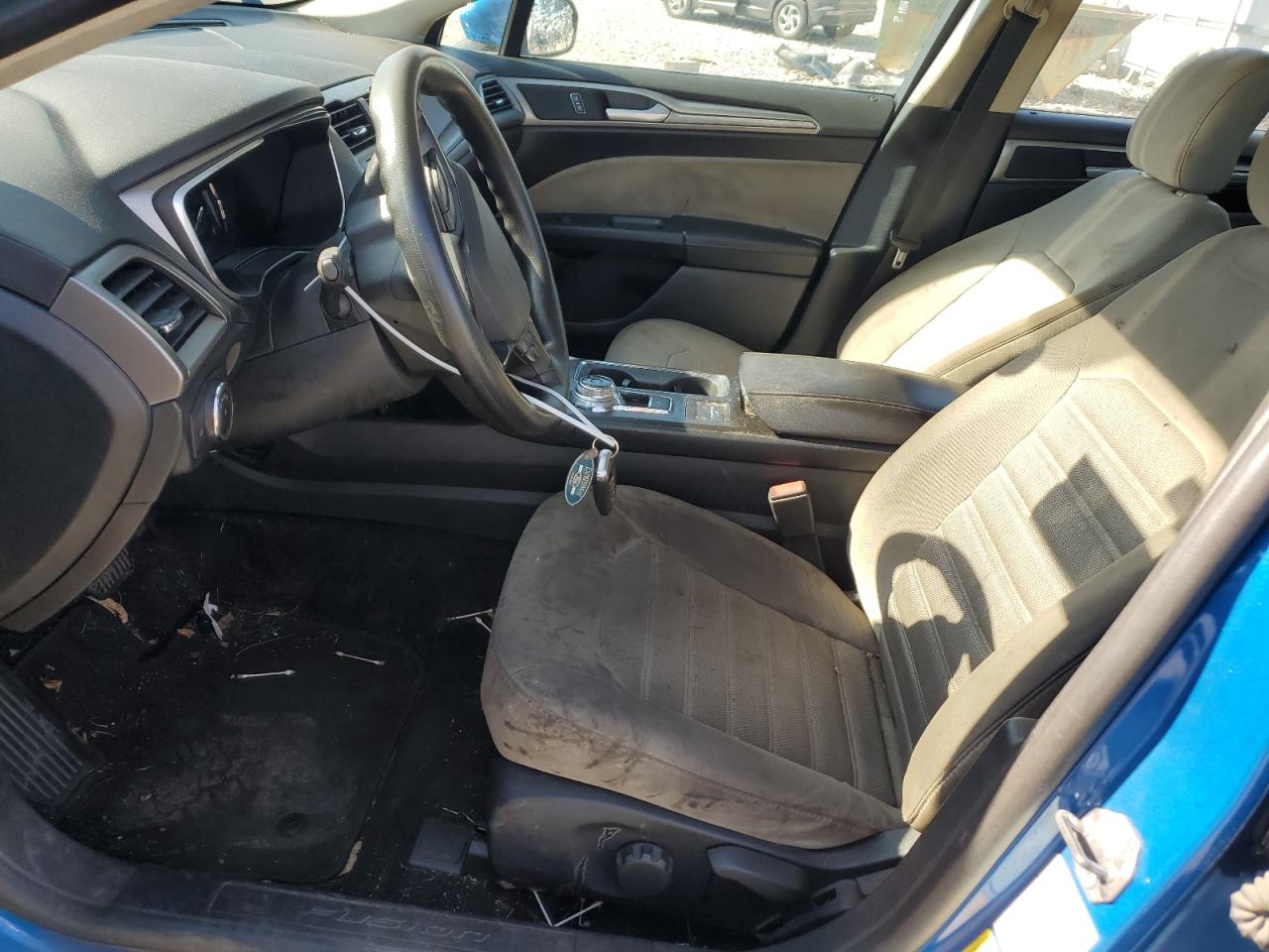 2019 Ford Fusion VIN 3FA6P0G73KR130582 Copart auction photo, side / front end damage thumbnail 7