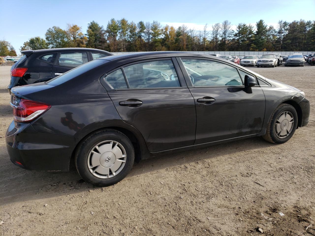 2013 Honda Civic VIN 2HGFB2F69DH550246 Copart auction photo, side / front end damage thumbnail 3