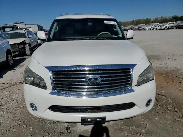 2013 Infiniti QX56 VIN JN8AZ2NE8D9042402 Copart auction photo, front end / side damage thumbnail 14
