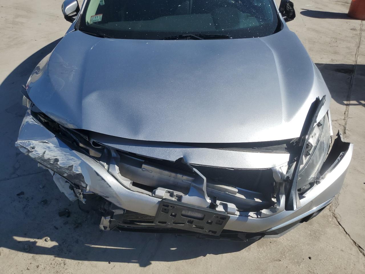 2019 Honda Civic VIN 19XFC1F76KE201682 Copart auction photo, front end / side damage thumbnail 11
