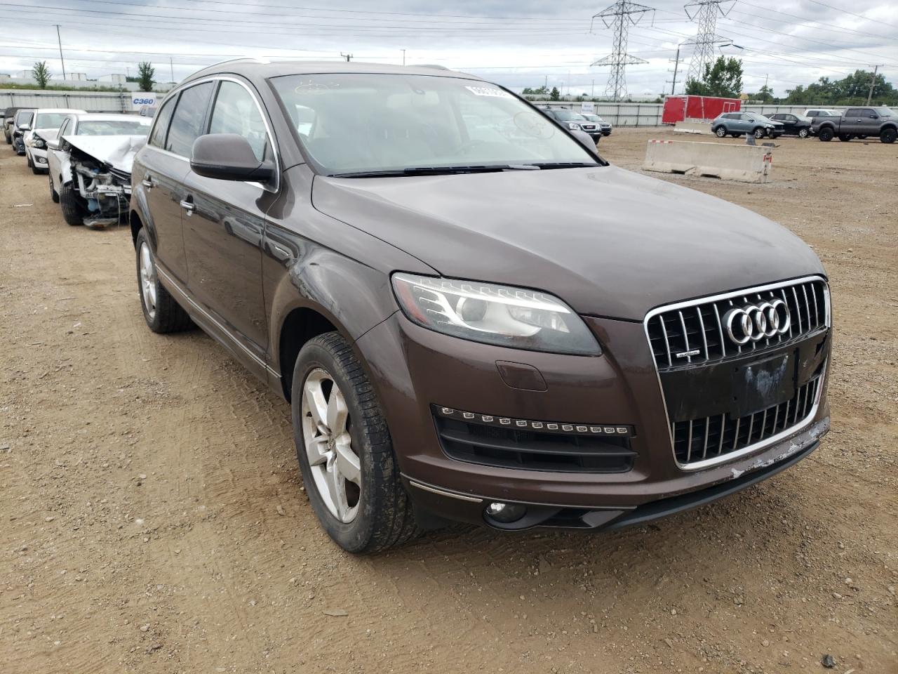 2014 Audi Q7 VIN WA1LGAFE4ED019114 Copart auction photo, rear end damage thumbnail 4