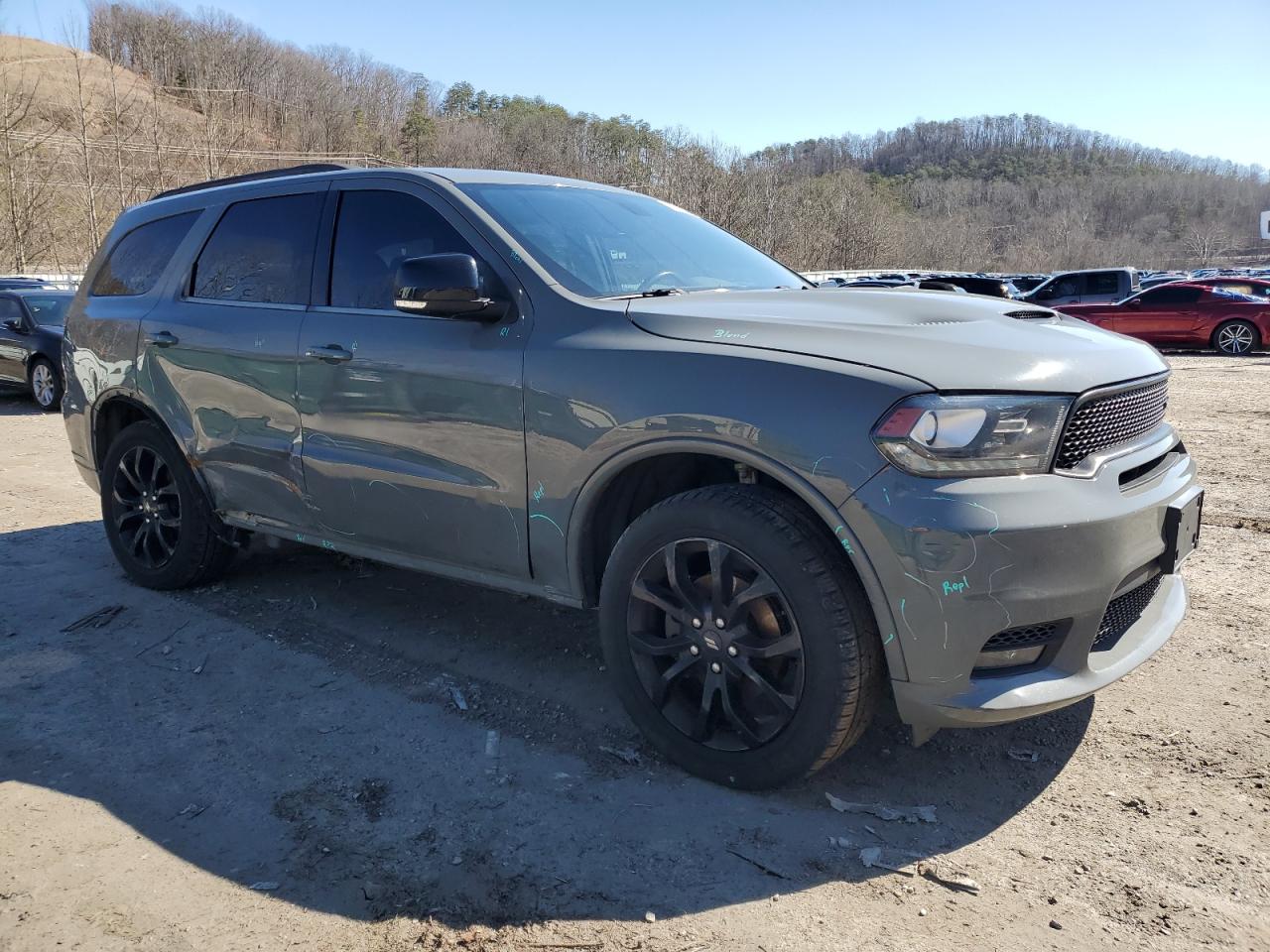 2019 Dodge Durango VIN 1C4RDJDG0KC821240 Copart auction photo, undercarriage / side damage thumbnail 4