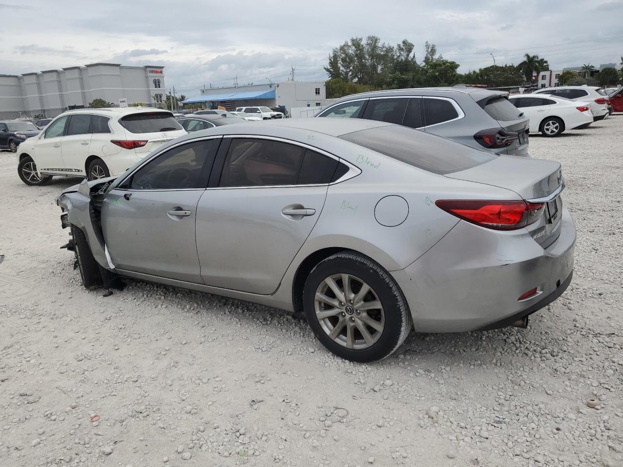 2015 Mazda 6 VIN JM1GJ1U56F1203758 Copart auction photo, front end damage thumbnail 2