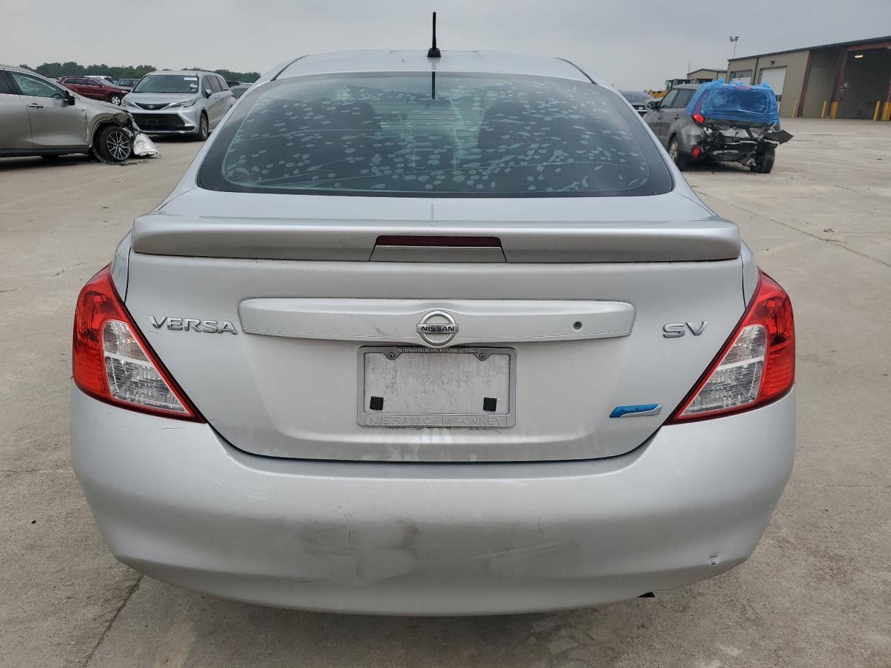 2013 Nissan Versa VIN 3N1CN7AP5DL838314 Copart auction photo, all over damage thumbnail 6