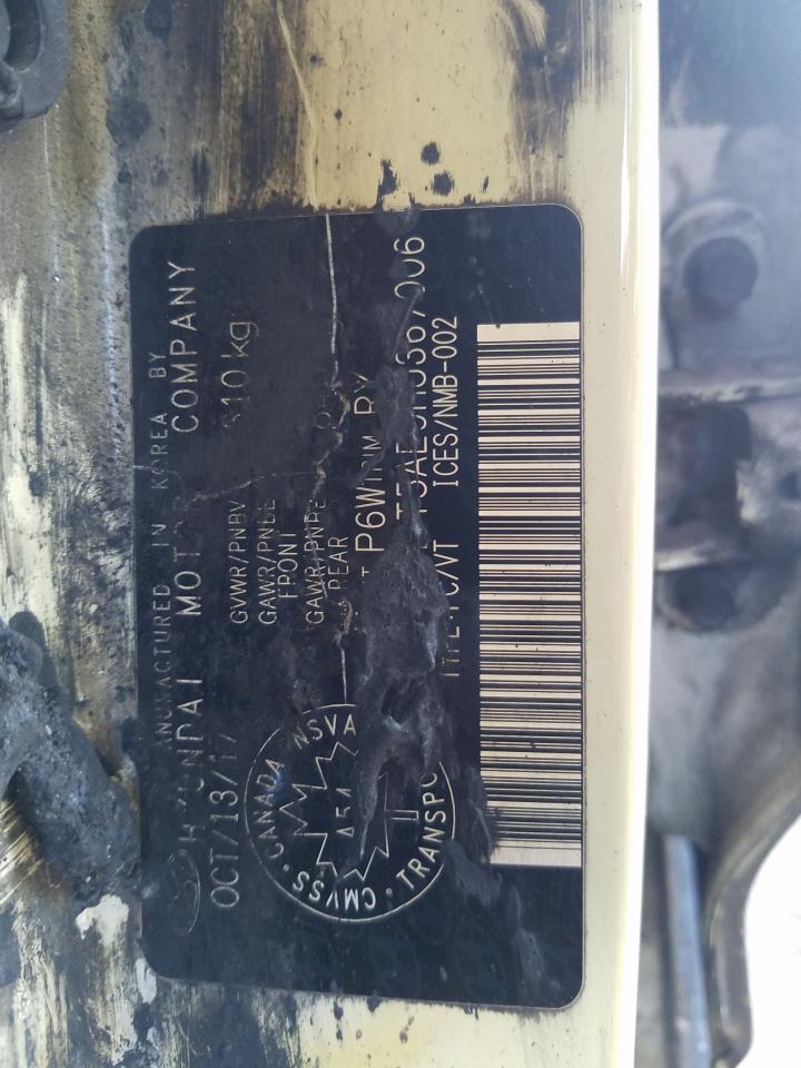 2017 Hyundai Accent VIN KMHCT5AE9HU367006 Copart auction photo, burn damage thumbnail 12