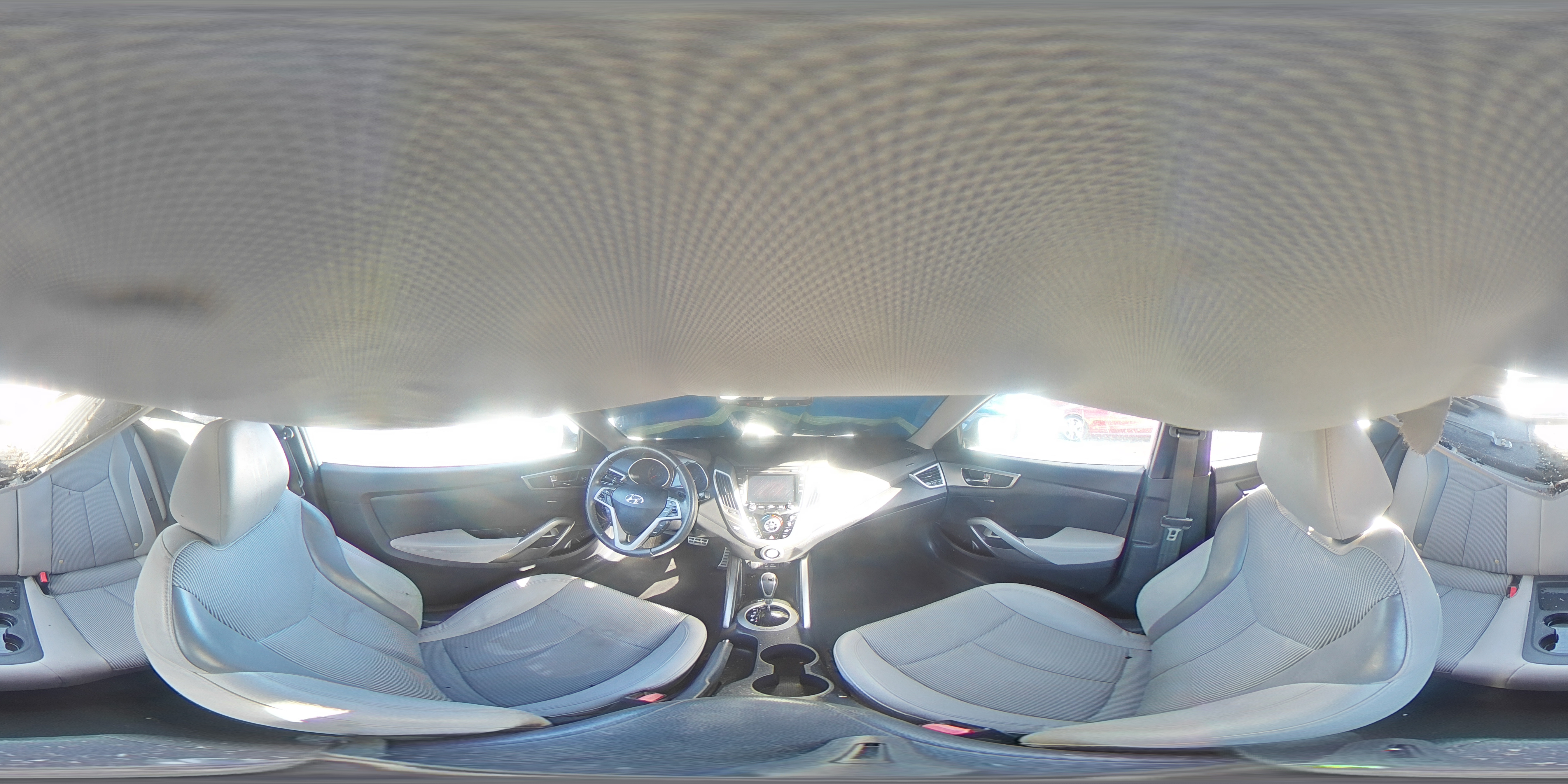 2013 Hyundai Veloster VIN KMHTC6AD4DU102520 Copart auction photo, top/roof damage thumbnail 14