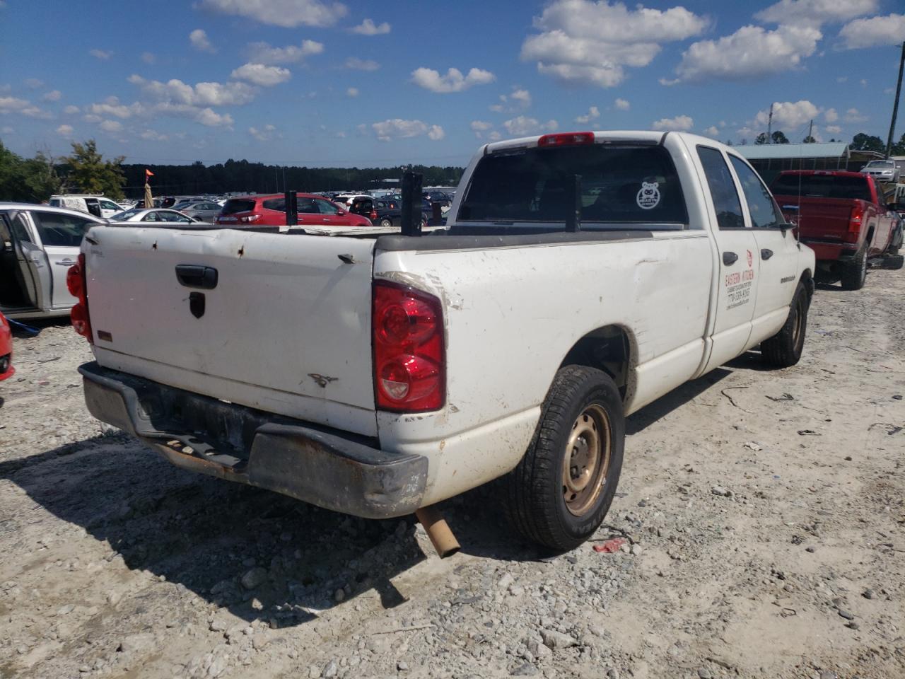2007 Dodge RAM VIN 1D7HA18P37J642021 Copart auction photo, all over damage thumbnail 3