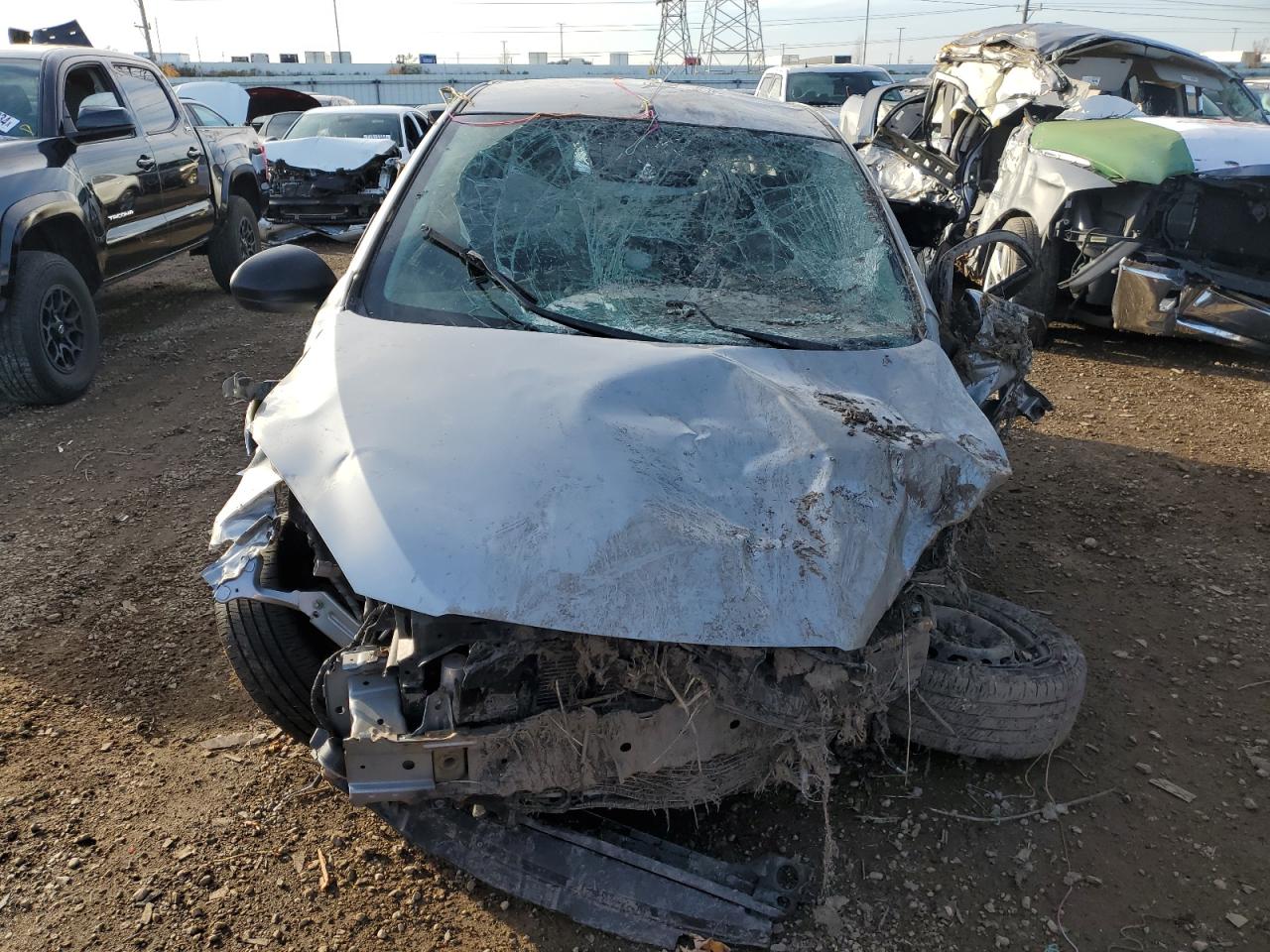 2014 Mazda 2 VIN JM1DE1KY8E0174109 Copart auction photo, all over / frame damage damage thumbnail 5