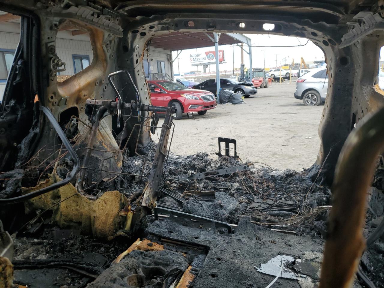 2015 Nissan Rogue VIN KNMAT2MT7FP533054 Copart auction photo, burn damage thumbnail 10