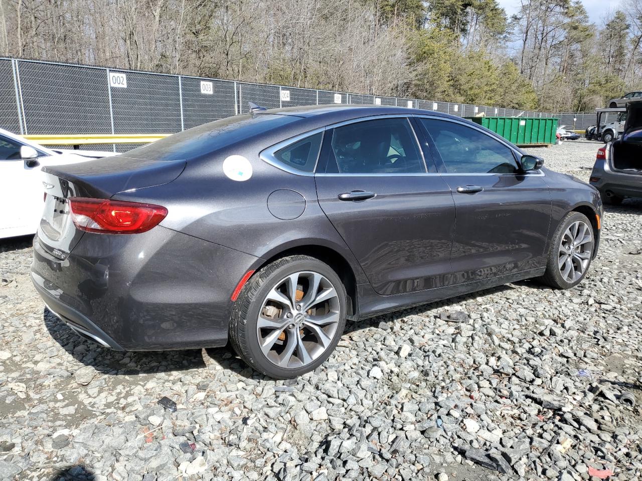 2016 Chrysler 200 VIN 1C3CCCEG2GN174911 Copart auction photo, front end / side damage thumbnail 3