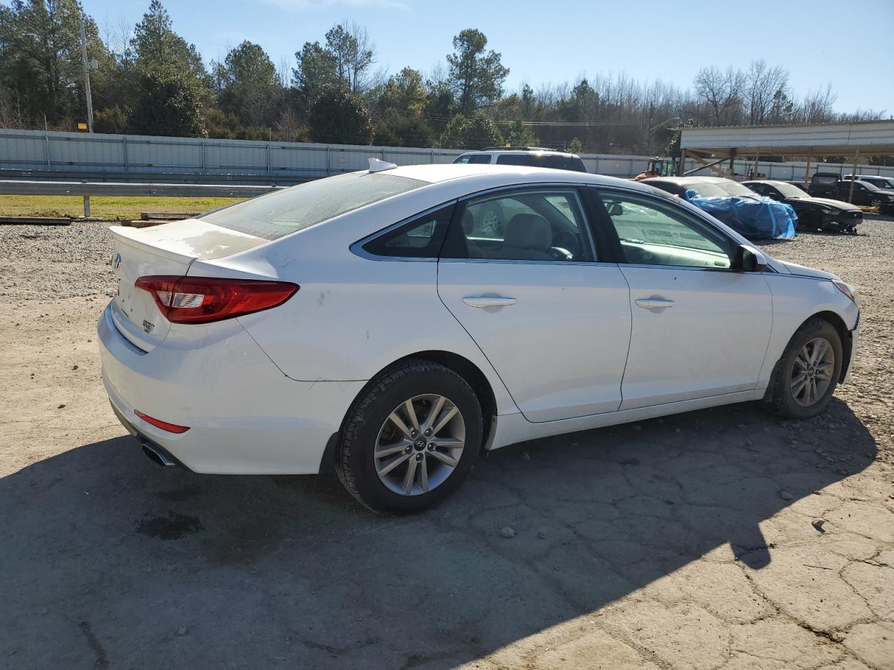 2016 Hyundai Sonata VIN 5NPE24AF7GH287313 Copart auction photo, side / front end damage thumbnail 3
