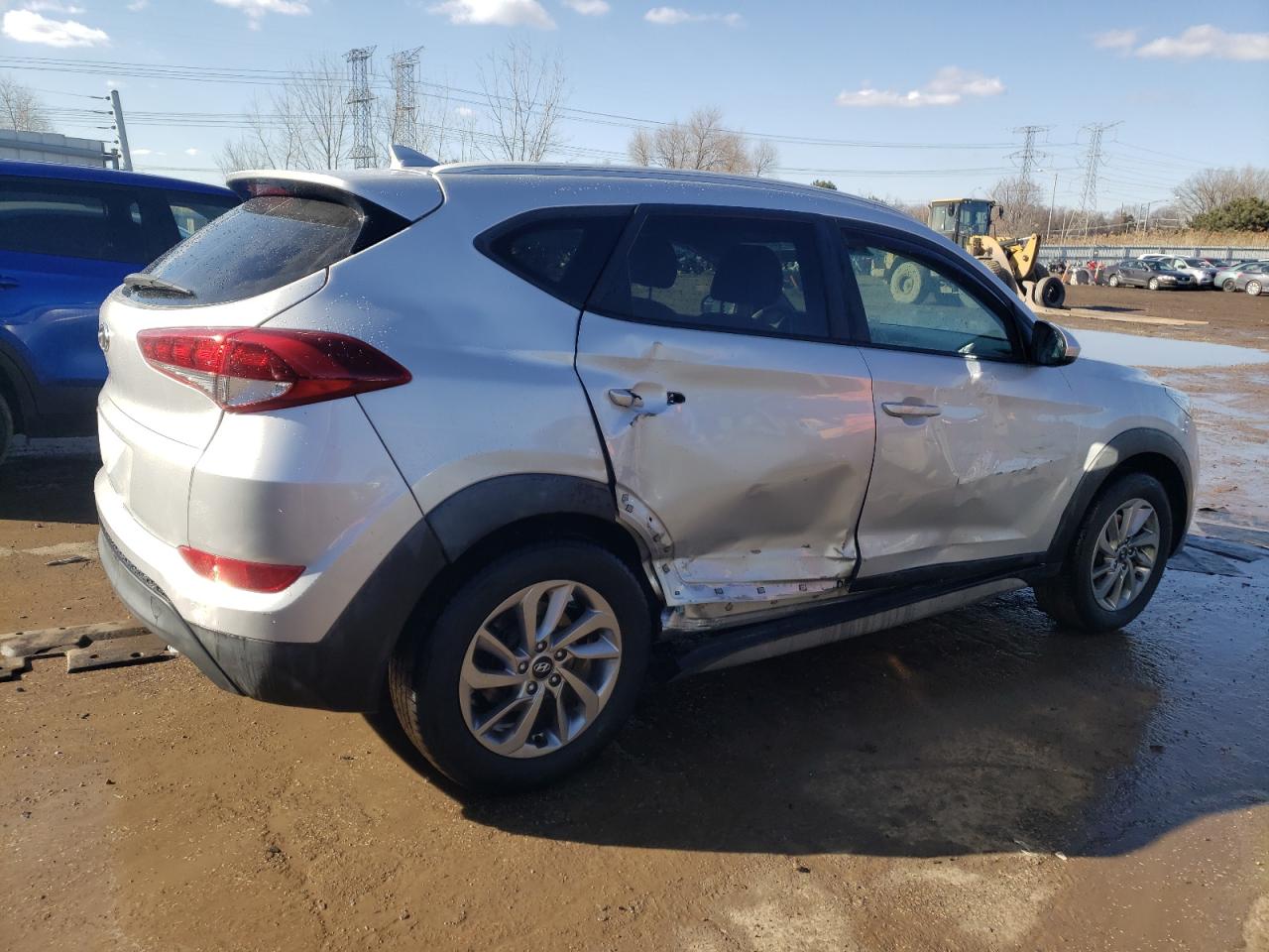 2018 Hyundai Tucson VIN KM8J33A40JU680356 Copart auction photo, side / rear end damage thumbnail 3