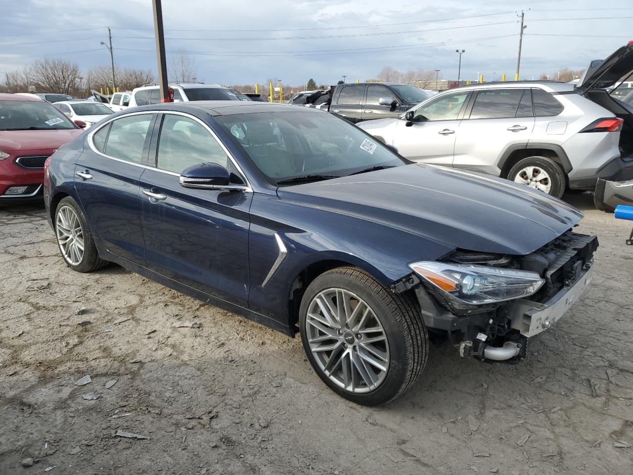 2020 Genesis G70 VIN KMTG34LA1LU059770 Copart auction photo, front end / minor dent/scratches damage thumbnail 4