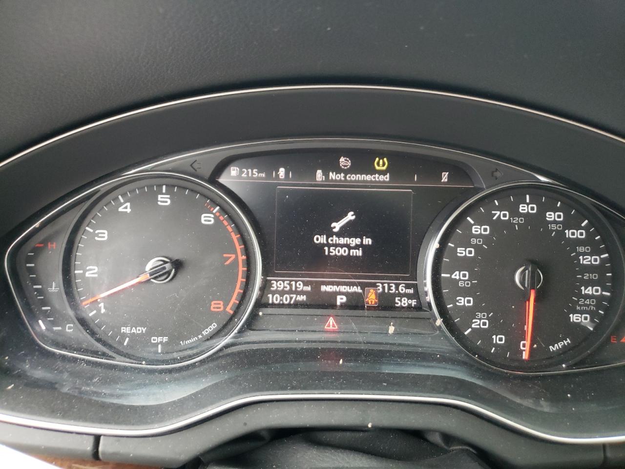2020 Audi Q5 VIN WA1ANAFY7L2022346 Copart auction photo, front end damage thumbnail 9