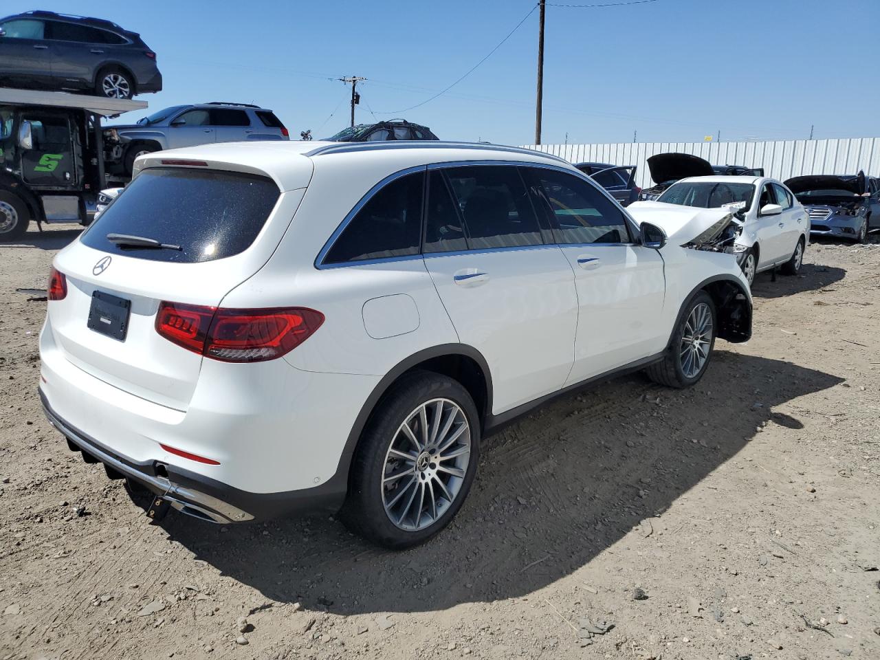 2021 Mercedes-Benz GLC VIN W1N0G8EB7MV293028 Copart auction photo, front end damage thumbnail 3