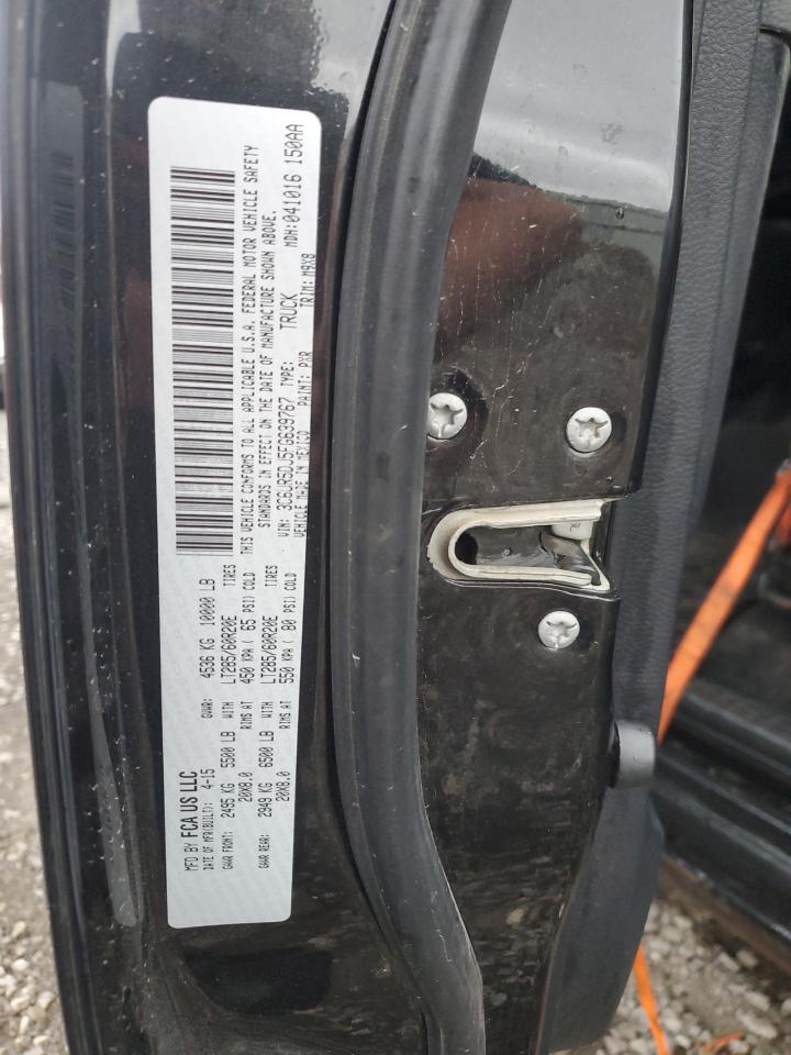 2015 RAM 2500 VIN 3C6UR5DJ5FG639767 Copart auction photo, rollover / minor dent/scratches damage thumbnail 14