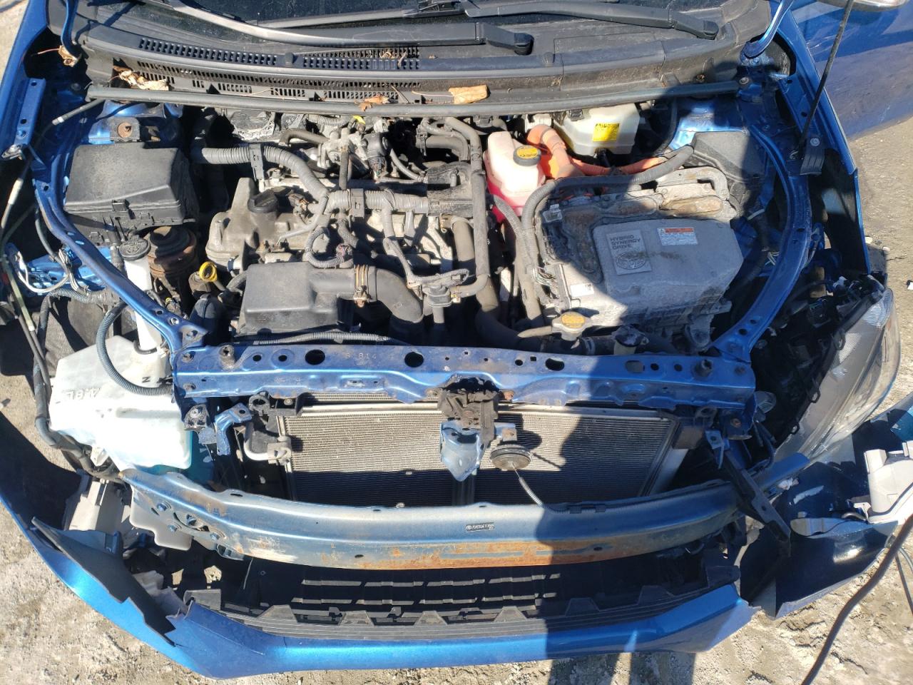 2015 Toyota Prius VIN JTDKDTB34F1578899 Copart auction photo, front end damage thumbnail 11