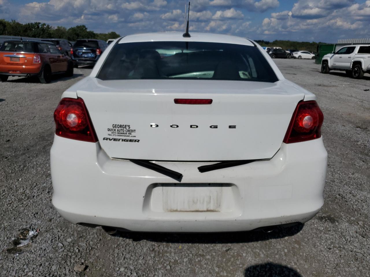 2013 Dodge Avenger VIN 1C3CDZAG5DN749844 Copart auction photo, front end damage thumbnail 6