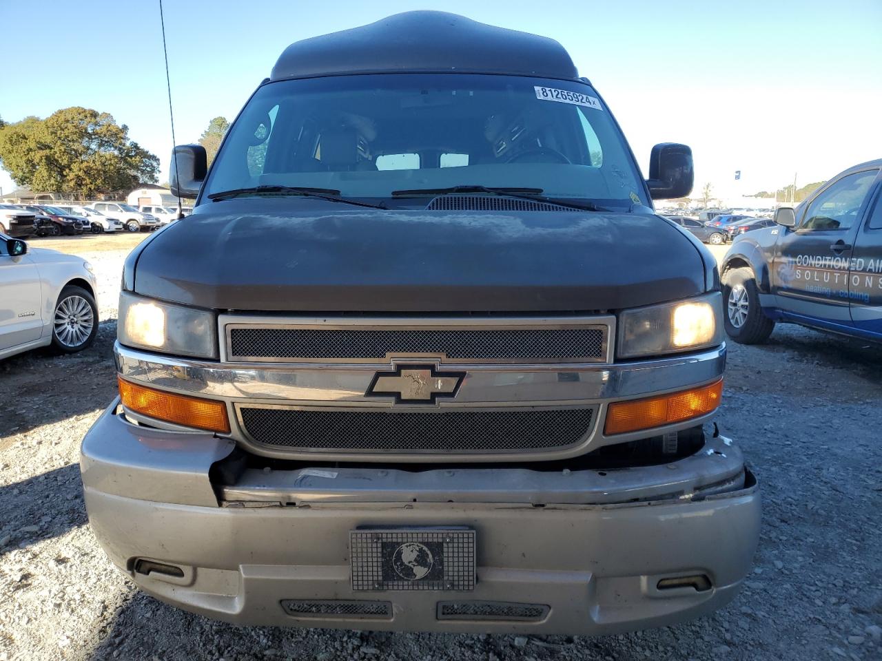2014 Chevrolet Express VIN 1GBWGLCGXE1124038 Copart auction photo, rear end / front end damage thumbnail 5