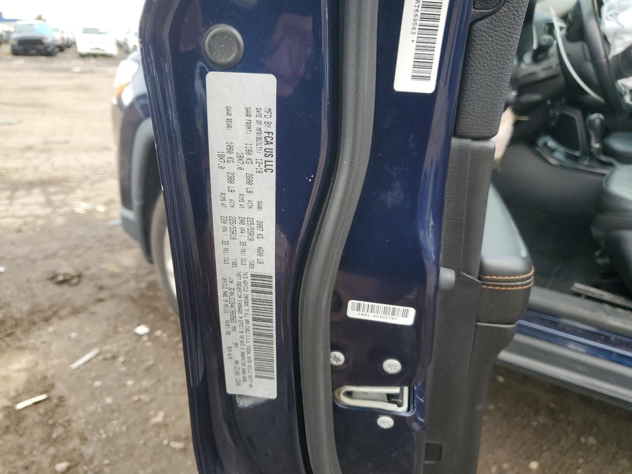 2019 Jeep Compass VIN 3C4NJDCB4KT669563 Copart auction photo, front end damage thumbnail 15