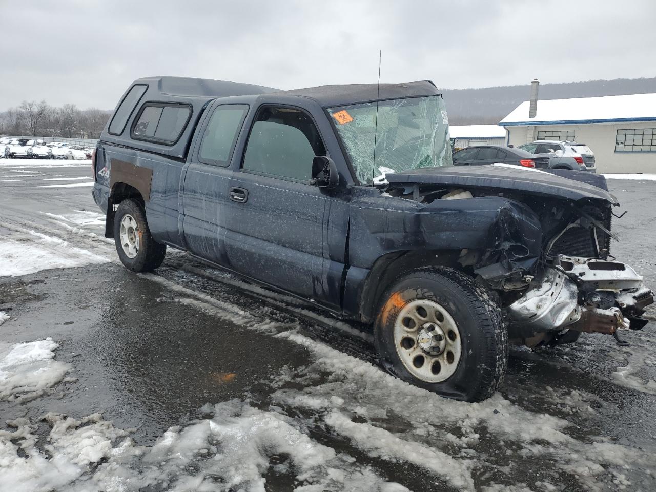 2005 Chevrolet Silverado VIN 1GCEK19V75E184349 Copart auction photo, all over damage thumbnail 4