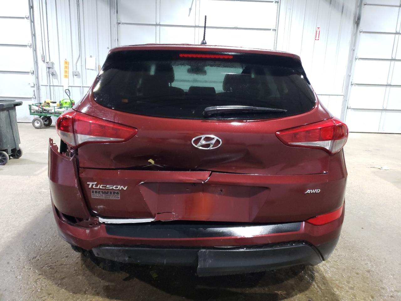 2018 Hyundai Tucson VIN KM8J2CA44JU633592 Copart auction photo, rear end / minor dent/scratches damage thumbnail 6